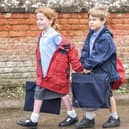 Children walking to school in Bucks