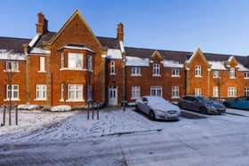 The first-floor flat is in a converted Victorian building