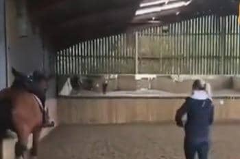Charlotte Dujardin withdrew from the Olympics before the video was released, credit: Good Morning Britain