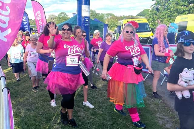 Hundreds took part in Race for Life at Waddesdon Manor on Wednesday evening.