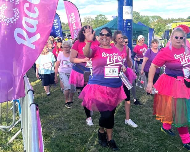 Hundreds took part in Race for Life at Waddesdon Manor on Wednesday evening.