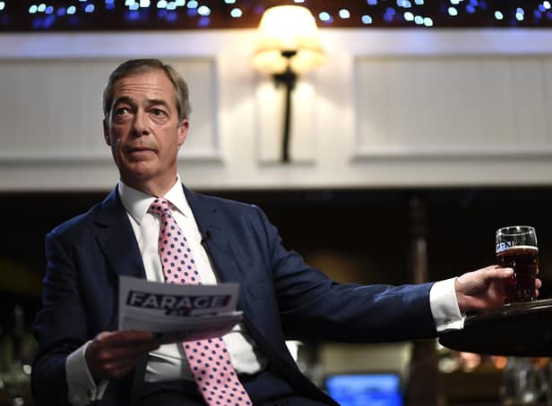 Nigel Farage, photo from Stuart Mitchell/GB News