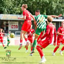 Aylesbury United in action against MK Dons in pre-season. Photo: Mike Snell.