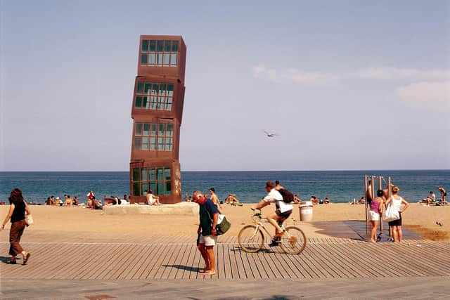 One of the sights on Barcelona Beach