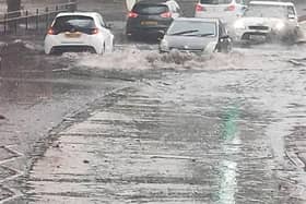 Flooding in Aylesbury on Monday