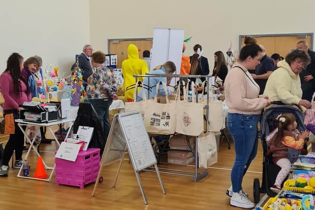 The craft fair at the Lace Hill Easter Bazaar