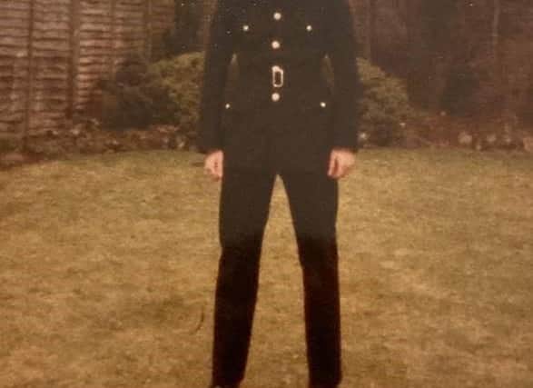 Chief Constable Campbell as a cadet in the late 1980s