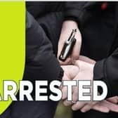 A man was arrested yesterday