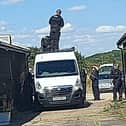 Police at the incident