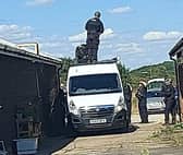 Police at the incident