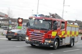 Four fire engines were sent to the scene