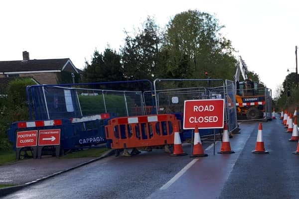 Locals fear the emergency services won't be able to navigate this road block