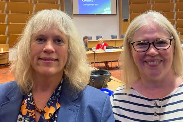 Diana Blamires, who led the Working Party and Julie Ward, Chairman of the Children’s Services and Education Select Committee
