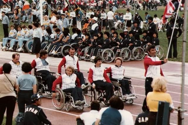 Team GB at the opening ceremony, photo from © WheelPower