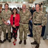 Councillor Mimi Harker with Buckinghamshire servicemen