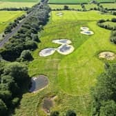 An aerial view of Chearsley Wetland in July 2024.