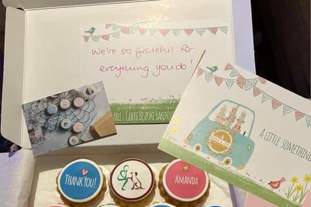 Amanda's thank you cupcakes
