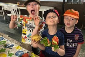 Youngsters making enrichment items for the animals - Animal News Agency