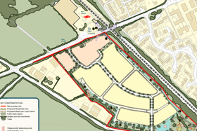 A current diagram of the land earmarked for the Haddenham project