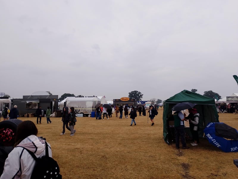 Rainfall hasn't put of patrons from attending the 157th show.