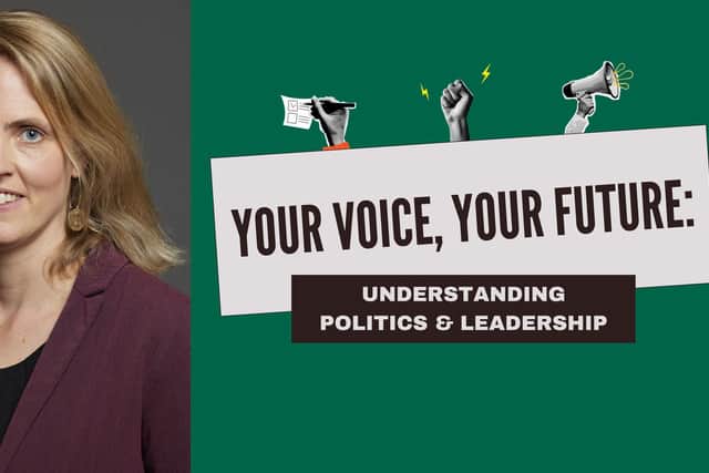 Logo for Laura Kyrke-Smith MP's "Your Voice, Your Future" work experience programme