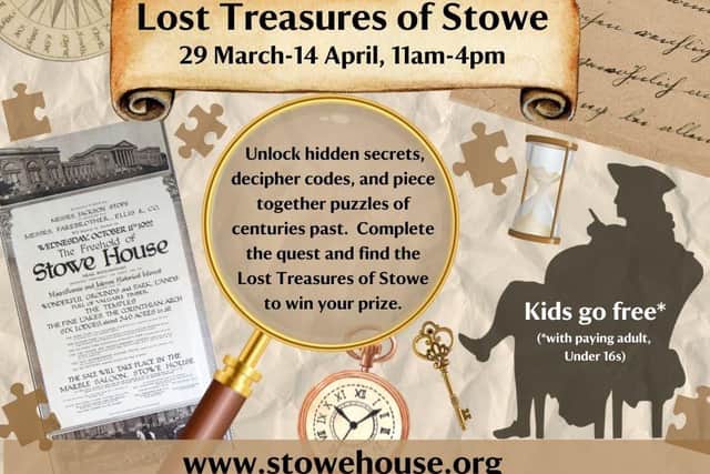The Lost Treasures of Stowe Easter trail at Stowe House.