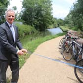 Aylesbury MP Rob Butler opened the towpath