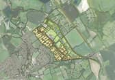 The area where the new homes would be built