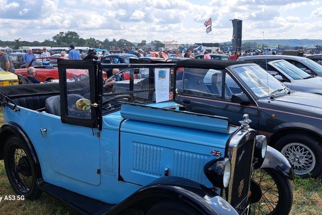 There were numerous classic cars at the sprawling steam rally.