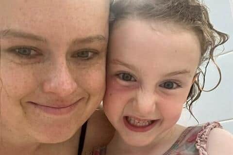Chloe with mum Steph.