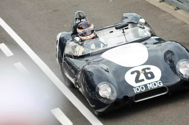 James Wood will be in action at the Circuit de la Sarthe this weekend driving this Lotus 15. (Photo: James Beckett)