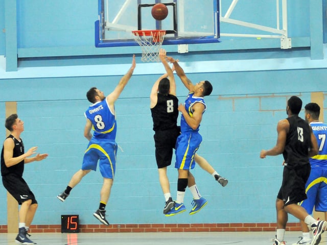 Action from a Mansfield Giants' basketball game against Leeds back in 2014.