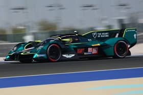 Ross Gunn pictured testing the Aston Martin Valkyrie in Qatar last weekend (Photo JEP)