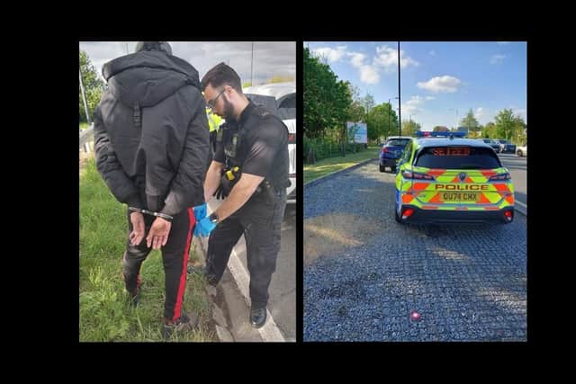 The operation resulted in 95 arrests, 15 weapon seizures, 38 drug-related seizures, over £69,000 in cash confiscated and 65 vehicles seized. Photo: TVP