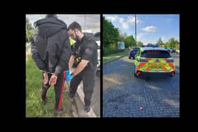 The operation resulted in 95 arrests, 15 weapon seizures, 38 drug-related seizures, over £69,000 in cash confiscated and 65 vehicles seized. Photo: TVP