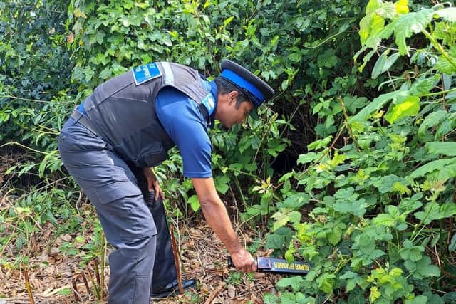 weapon sweeps were carried out in public areas