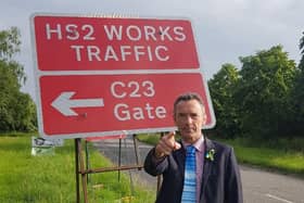 Ed Gemmell has slammed HS2, photo from Charlie Smith Local Democracy Reporting Service