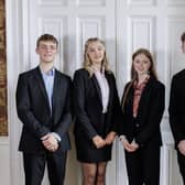Tom, Bo, Darcey-Summer and Elliot, Year 13 graduating pupils