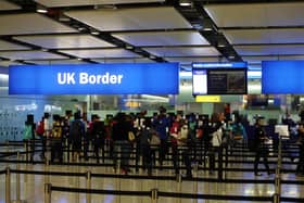 General view of passengers going through UK Border at Terminal 2 of Heathrow Airport. PRESS ASSOCIATION Photo. Picture date: Wednesday July 22, 2015. See PA story  . Photo credit should read: Steve Parsons/PA Wire