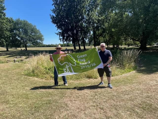 Cllr Peter Brazier in Bedgrove Park in Aylesbury