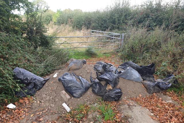 The waste dumped near Thame