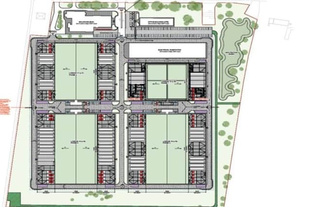 The masterplan submitted