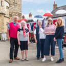 Lionel Weston with members of the Corgi Cast-ons. Picture by Mike Kirby