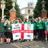 Aylesbury's fans before the walk.