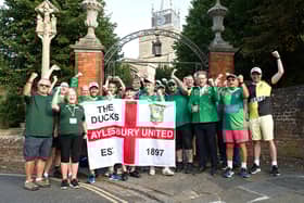 Aylesbury's fans before the walk.