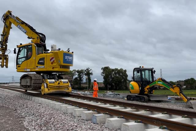 Footage from the track work completed in Aylesbury in September