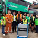 Volunteers on the WoW Bus
