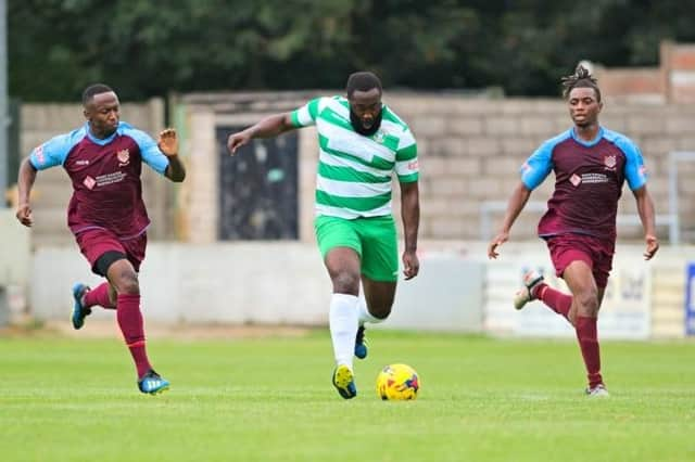 Derek Feyi is back at Aylesbury United. (Photo: AUFC)