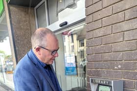 Cllr Peter Brazier at Aylesbury Library