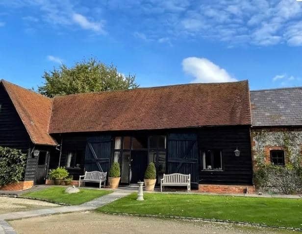 The converted barn is valued at £1,850,000